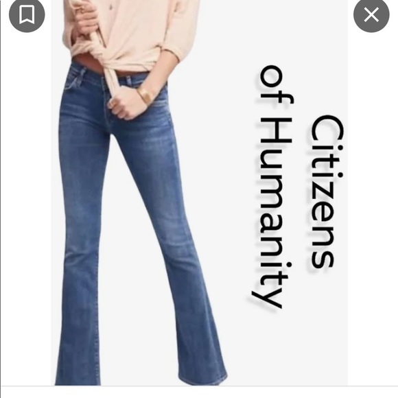 Citizens of Humanity  Elle 064 Jeans Low Bootcut Size 27 - Picture 1 of 7